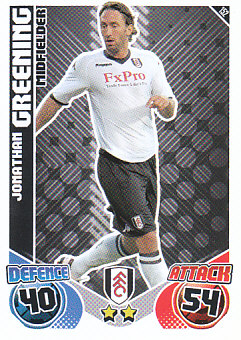 Jonathan Greening Fulham 2010/11 Topps Match Attax #152